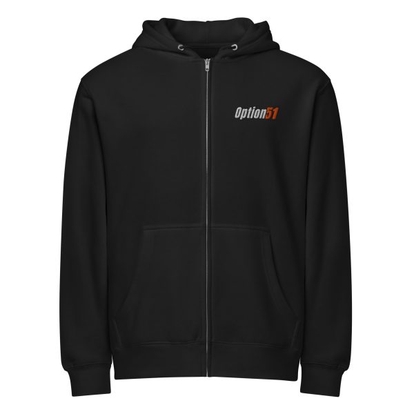 Option 51 Embroidered Zip Hoodie