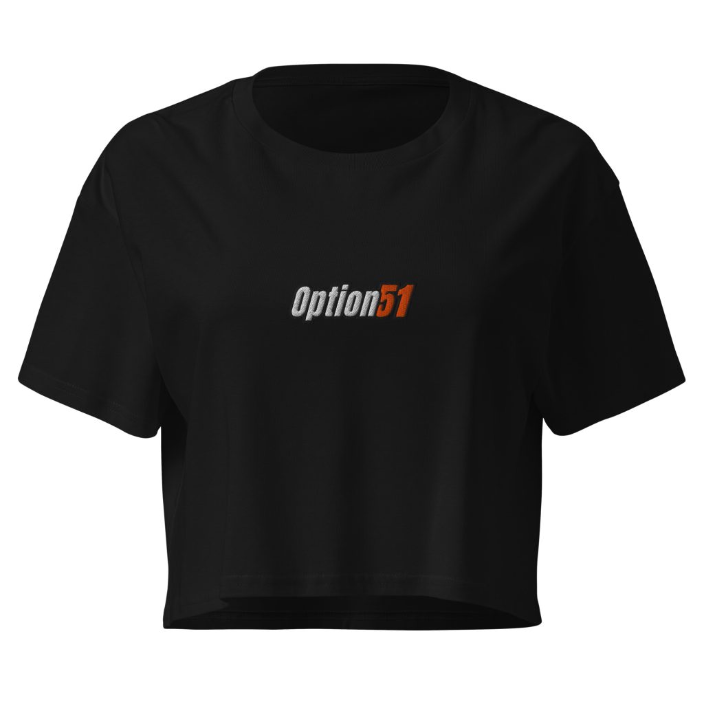 Option 51 Embroidered Cropped Top