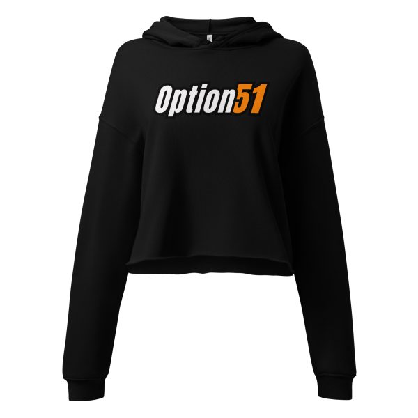 Option 51 Printed Cropped Hoodie